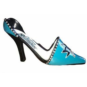 Team Spirit Ceramic Wine Bottle Holder NHL San Jose Sharks High Heel